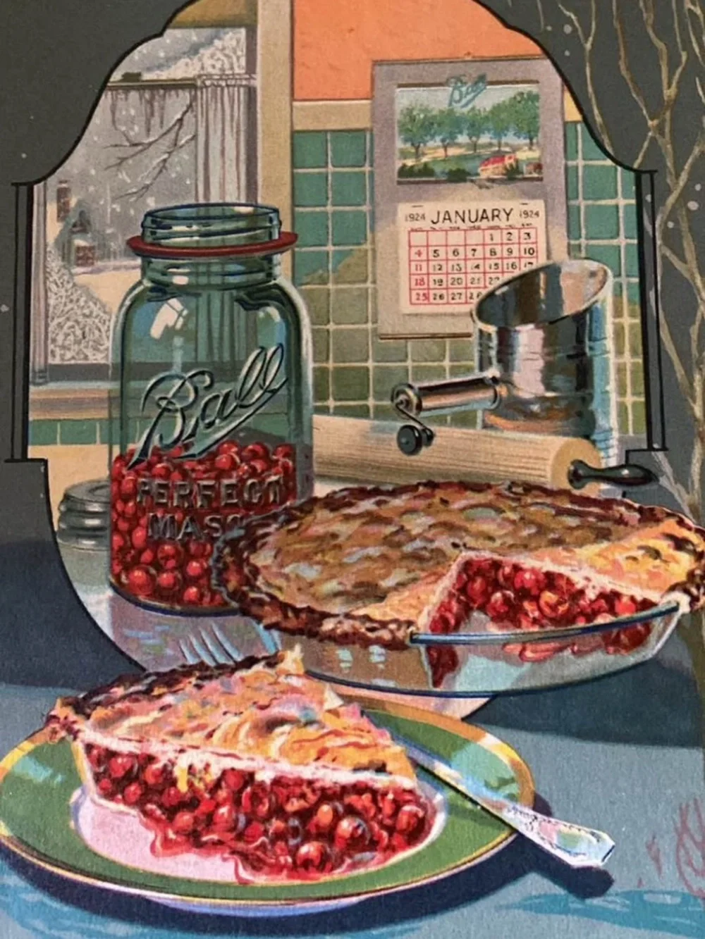 Antique 20s 1920s Ball Mason Jar Home Canning Jars recipes Canned Food Cookbook